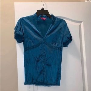 Sunny Leigh Teal Top PM EUC